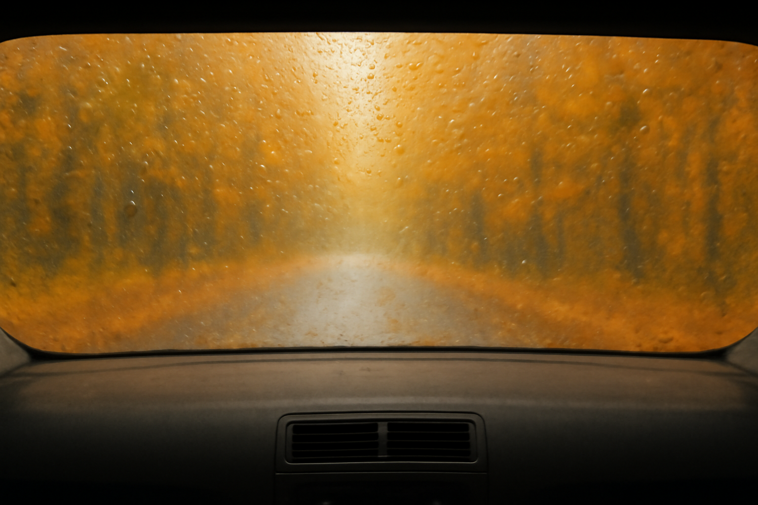 beschlagene Windschutzscheibe