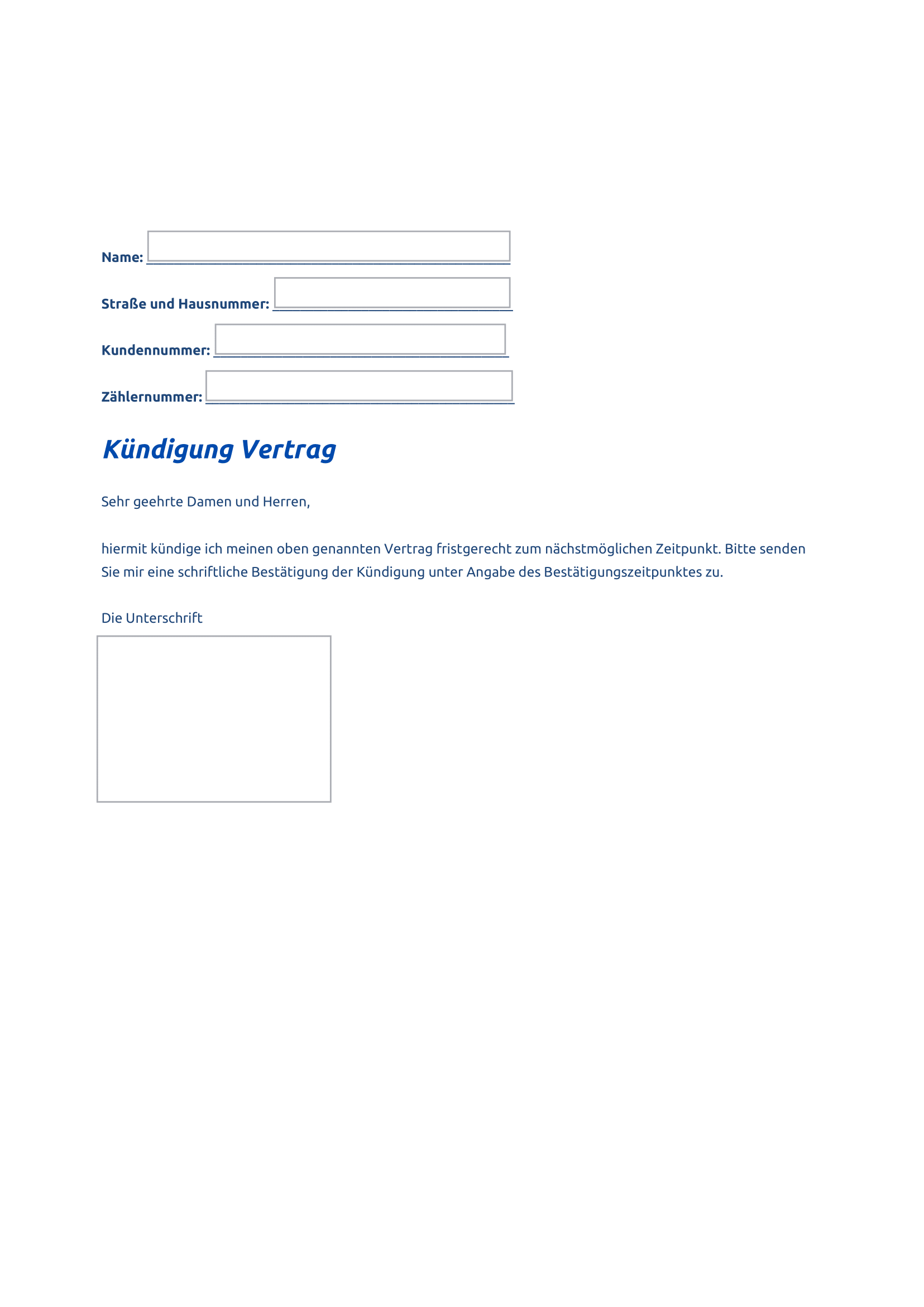 Fristgerechte Kuendigung PDF