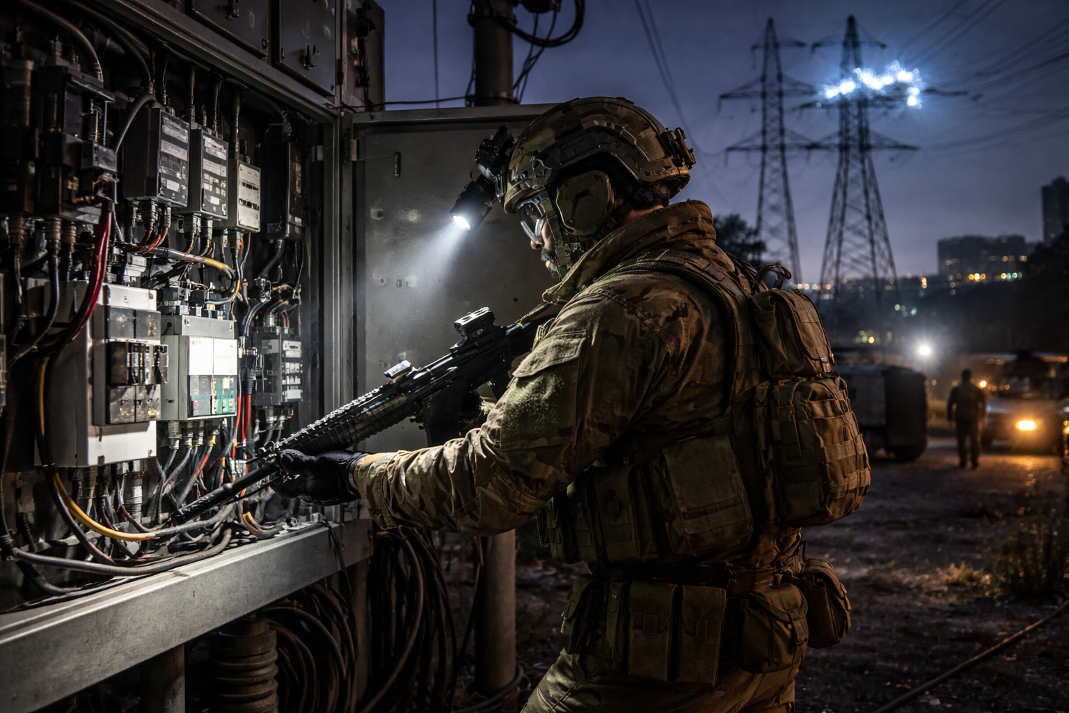 Soldad beschützt vor Stromausfall