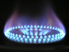 blaue Gasflamme