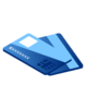 Kreditkarten blau