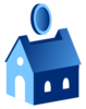 Kann der Mietvertrag durch Sonderkündigug beendet werden? Blaues Haus mit Münze symbolisiert Sonderkündigungsrecht Mieterhöhung