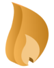 Flamme orange