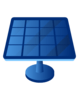 Solarzelle blau